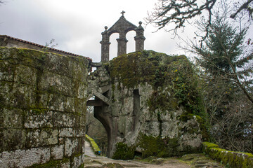 Esgos, Spain. The Monastery of San Pedro de Rocas in Galicia