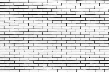 Wall Mural - White brick wall texture for background wallpaper and graphic web design