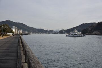 日本の広島県尾道市の美しい風景