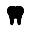 Tooth outline icon isolated. Symbol, logo illustration for mobile concept, web design and games.