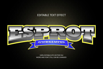 Wall Mural - Esport. Editable text effect 