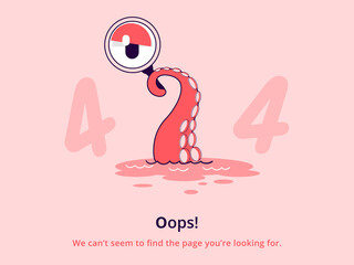 Poster - Page not found landing page illustration