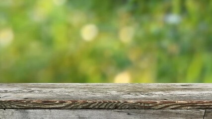 Canvas Print - Empty wooden table background	