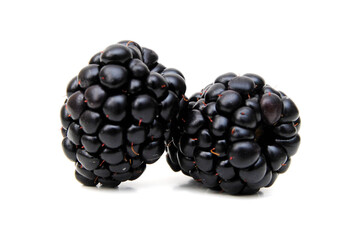 Wall Mural - Blackberry, isolated on white