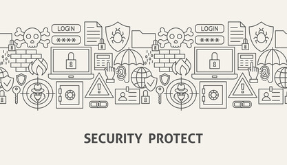 Poster - Security Protect Banner Concept