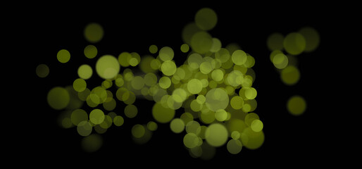 green black bokeh