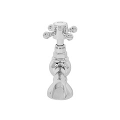 Canvas Print - A modern faucet, a cold/hot water mixer tap, for the bathroom isolated on a white background