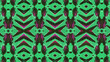 African fabric, cotton – Textured and seamless pattern – Green and pink colors, photo 