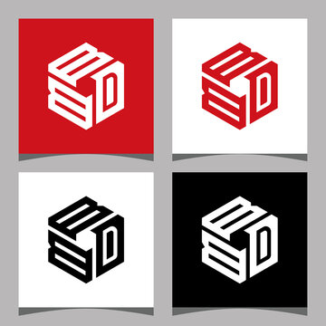 Creative initial letter BBD logo design concept