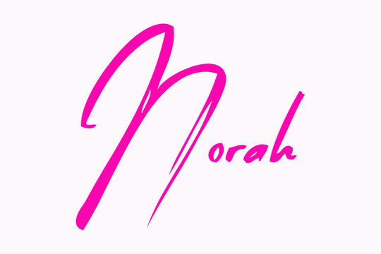 Brush Calligraphy Typescript Female Name 