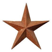 Old Rusted Five-pointed Metal Star