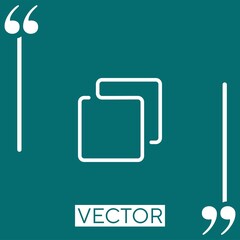 Poster - color vector icon Linear icon. Editable stroke line
