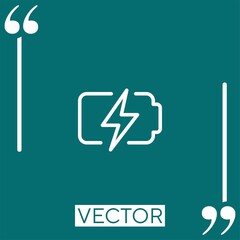 Poster - lighting vector icon Linear icon. Editable stroke line