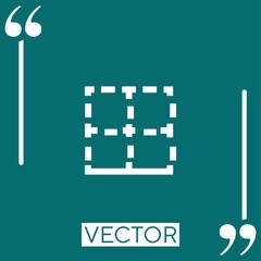 Poster - border vector icon Linear icon. Editable stroke line