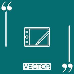 Poster - illustration vector icon Linear icon. Editable stroke line