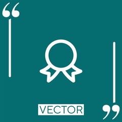 Poster - reward vector icon Linear icon. Editable stroke line
