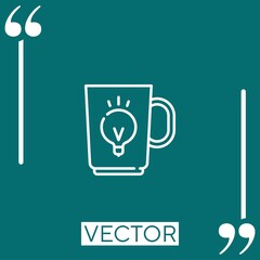 Poster - development vector icon Linear icon. Editable stroke line