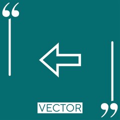 Poster - back vector icon Linear icon. Editable stroke line