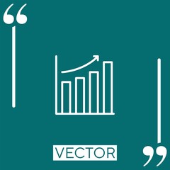 Poster - bar   vector icon Linear icon. Editable stroke line