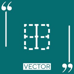 Poster - border vector icon Linear icon. Editable stroke line