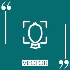 Poster - photo vector icon Linear icon. Editable stroke line
