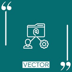 Poster - complexity vector icon Linear icon. Editable stroke line