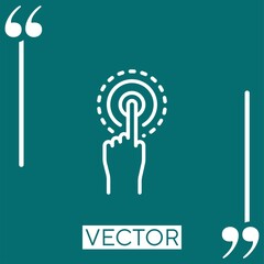 Poster - interactive vector icon Linear icon. Editable stroke line