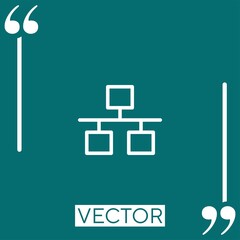 Poster - ethernet   vector icon Linear icon. Editable stroke line