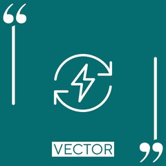 Poster - renew vector icon Linear icon. Editable stroke line