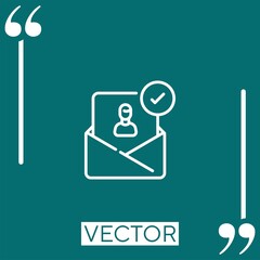 Poster - selection vector icon Linear icon. Editable stroke line