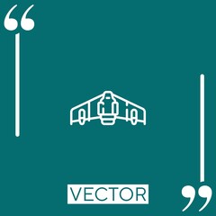 Poster - jetpack vector icon Linear icon. Editable stroke line