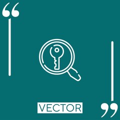 Poster - solution vector icon Linear icon. Editable stroke line