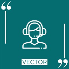 Poster - support vector icon Linear icon. Editable stroke line
