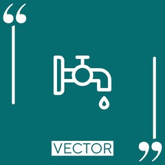 Poster - tap vector icon Linear icon. Editable stroke line