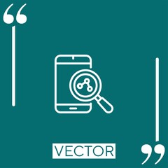 Poster - sharing vector icon Linear icon. Editable stroke line