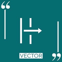 Poster - indent vector icon Linear icon. Editable stroke line