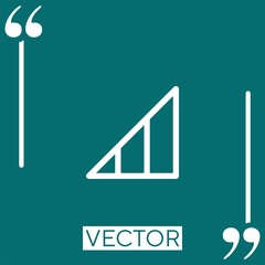 Poster - signal vector icon Linear icon. Editable stroke line