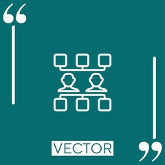 Poster - workflow   vector icon Linear icon. Editable stroke line