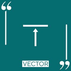 Poster - align vector icon Linear icon. Editable stroke line