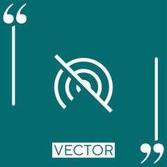 Poster - wifi vector icon Linear icon. Editable stroke line