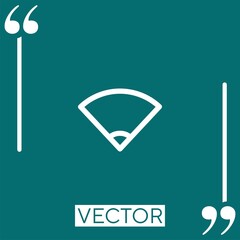 Poster - wifi vector icon Linear icon. Editable stroke line