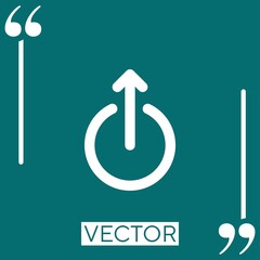 Poster - share vector icon Linear icon. Editable stroke line