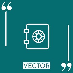 Poster - safe vector icon Linear icon. Editable stroke line