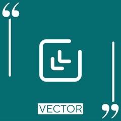 Poster - diagonal arrow vector icon Linear icon. Editable stroke line