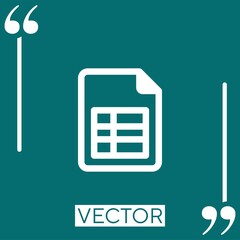 Poster - files    vector icon Linear icon. Editable stroke line