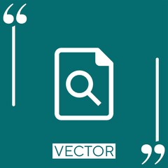 Poster - files    vector icon Linear icon. Editable stroke line