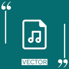 Poster - files   vector icon Linear icon. Editable stroke line