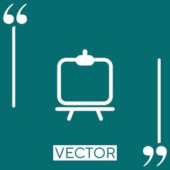 Poster - tool vector icon Linear icon. Editable stroke line