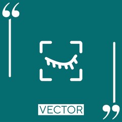 Poster - square vector icon Linear icon. Editable stroke line