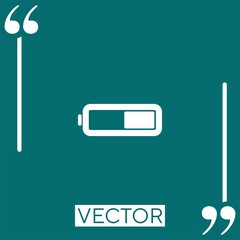 Poster - power vector icon Linear icon. Editable stroke line
